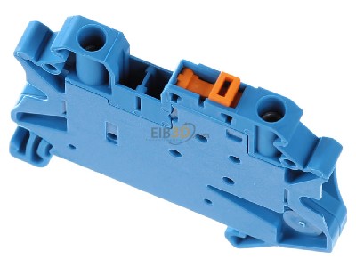 View up front Phoenix UT 4-MT-P/P BU Disconnect terminal block 20A 1-p 6,2mm 
