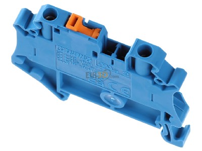 Top rear view Phoenix UT 4-MT-P/P BU Disconnect terminal block 20A 1-p 6,2mm 
