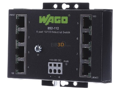 Front view WAGO 852-112 Network switch 
