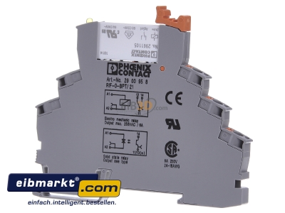 Back view Phoenix Contact RIF-0-RPT-24DC/21 Switching relay DC 24V 6A
