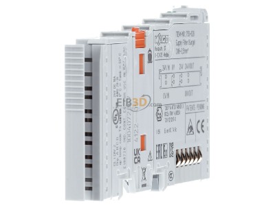 View on the left WAGO 750-626 Fieldbus power supply/segment module 
