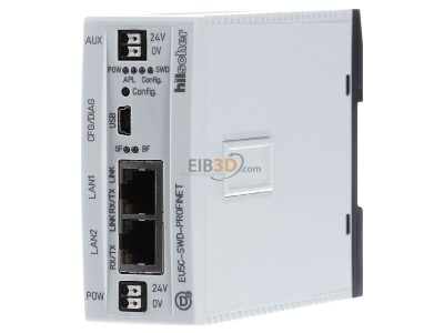 Front view Eaton EU5C-SWD-PROFINET Fieldbus communication module 
