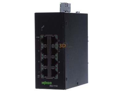 Front view WAGO 852-1112 Network switch 010/100 Mbit ports 
