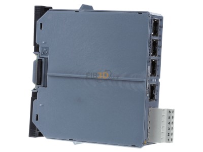 Ansicht links Siemens 6MF2805-0AA00 SICAM A8000 Prozessormodul CP-8050, 2 RJ45 