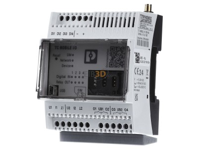 Front view Phoenix 1038567 Fieldbus communication module 

