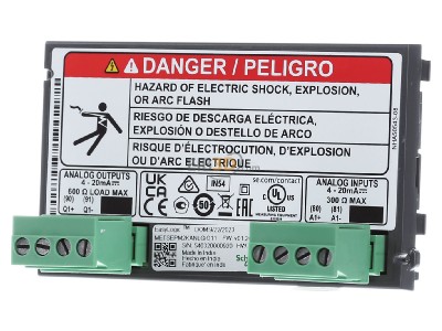 Frontansicht Schneider Electric METSEPM2KANLGIO11 E/A-Modul Analog,1Eing./1Ausg. 