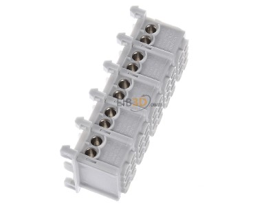 View top left Eaton ZSD-HKL/5X25/FS Power distribution block (rail mount) 
