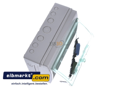 Ansicht oben links Schneider Electric 13444 Mini-Kleinverteiler 12TE IP65 