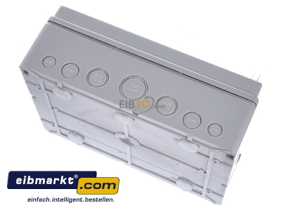 Top rear view Schneider Electric 13444 Surface mounted distribution board 200mm 
