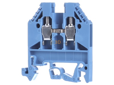 Frontansicht Hager KXA02NH Reihenklemme f.Neutralleit 2,5qmm 800V 24A 
