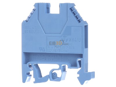 Ansicht hinten Hager KXA04NH Reihenklemme f.Neutralleit 4qmm 800V 32A 