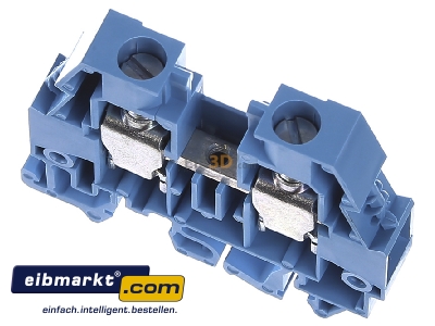 Ansicht oben vorne Hager KXA10N Reihenklemme f.Neutralleit 10qmm 400V 57A 