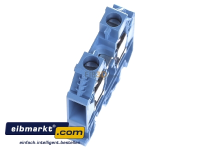 Ansicht oben links Hager KXA10NH Reihenklemme f.Neutralleit 10qmm 1000V 57A 