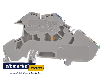 Ansicht hinten Hager KYA02I2 Installationsklemme 2,5qmm Durchg L 