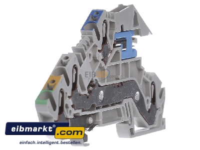 Ansicht links Hager KYA02I3 Installationsklemme 2,5qmm Durchg L/N-Tr 