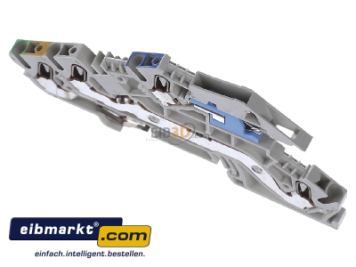 Ansicht oben vorne Hager KYA02I3 Installationsklemme 2,5qmm Durchg L/N-Tr 