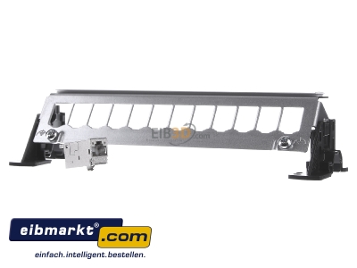 Frontansicht Hager FZ12MM Patch-Panel 12-fach mit 6xRJ45-Modulen 