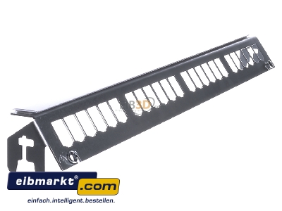 Ansicht links Hager FZ24MM Patch-Panel 24-fach mit 12xRJ45-Modulen 