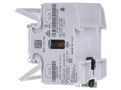 View on the right ABB B23 113-100 Direct kilowatt-hour meter 
