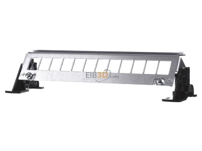 Frontansicht Hager FZ12MK Patch-Panel 12-fach Keystone 