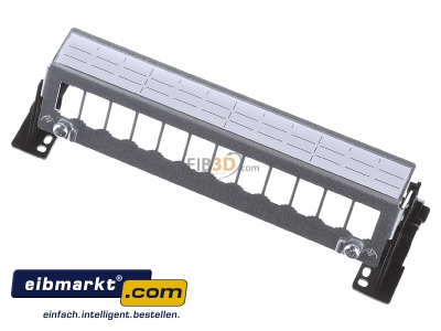 Ansicht oben vorne Hager FZ12MMO Patch-Panel 12-fach leer 