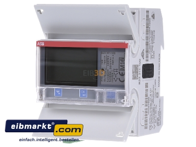 Front view ABB Stotz S&J 2CMA100168R1000 Direct kilowatt-hour meter 5A
