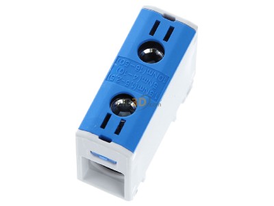 View top right Hager K50AN Feed-through terminal block 
