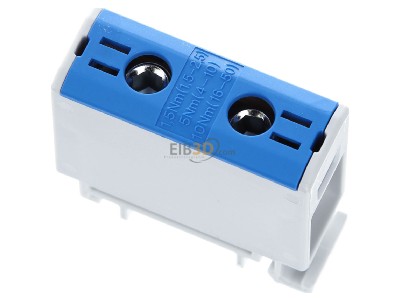 Top rear view Hager K50AN Feed-through terminal block 

