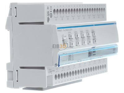 Ansicht links Hager TYMS620D Schalt-/Jalousieaktor 20/10fach KNX Secure, 16A, C-Last 