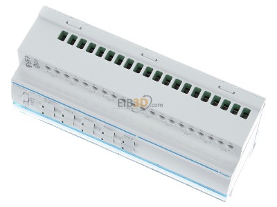 Ansicht oben vorne Hager TYMS620D Schalt-/Jalousieaktor 20/10fach KNX Secure, 16A, C-Last 