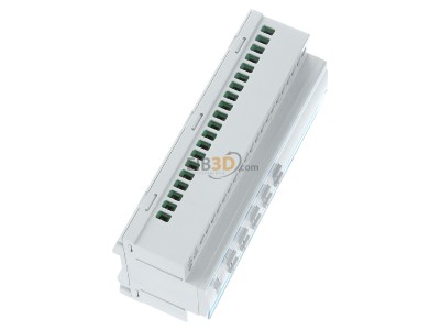 Ansicht oben links Hager TYMS620D Schalt-/Jalousieaktor 20/10fach KNX Secure, 16A, C-Last 