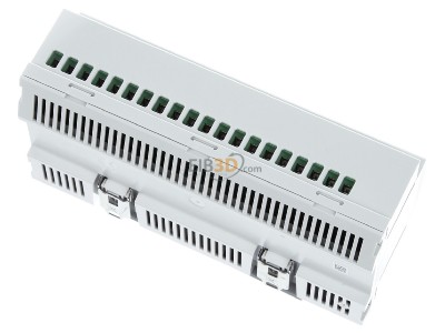 Ansicht oben hinten Hager TYMS620D Schalt-/Jalousieaktor 20/10fach KNX Secure, 16A, C-Last 