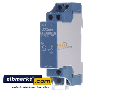 Front view Eltako ES12-110-UC Latching relay 8...230V AC/DC
