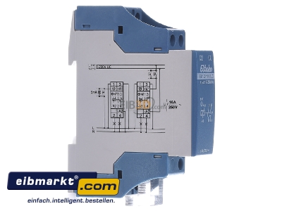 View on the left Eltako ES12-110-UC Latching relay 8...230V AC/DC
