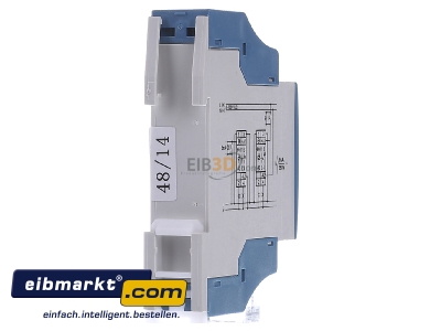 Back view Eltako ES12-110-UC Latching relay 8...230V AC/DC
