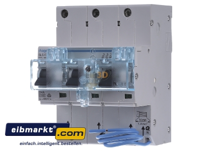Front view Hager HTN380E Selective mains circuit breaker 3-p 80A
