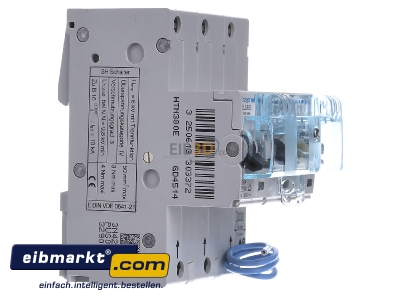 View on the left Hager HTN380E Selective mains circuit breaker 3-p 80A
