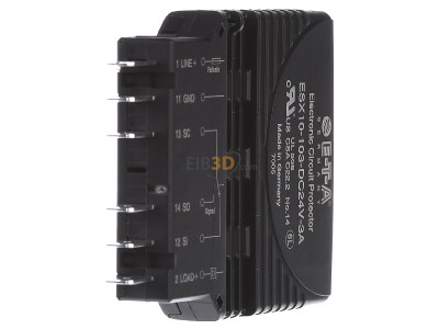 Ansicht hinten ETA ESX10-103-DC24V-3A Elek.-Schutzschalter 