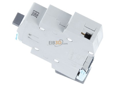 View top right Hager SVN311 Push button for distribution board 
