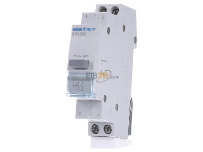 Front view Hager SVN352 Switch for distribution board 16A 
