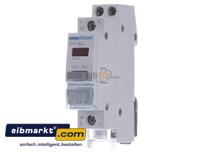 Front view Hager SVN452 Push button for distribution board
