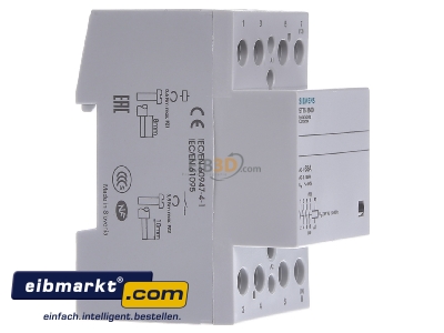 Ansicht links Siemens Indus.Sector 5TT5850-0 Installationsschtz 63A,4S,230VAC 