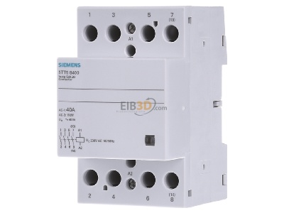 Frontansicht Siemens 5TT5840-0 Installationsschtz 40A,4S,230VAC 