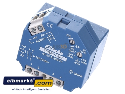 Ansicht oben vorne Eltako ESR61M-UC Multi.-Stromstoschalter 1+1S. pot.frei 10A 