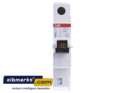 Frontansicht ABB Stotz S&J S401E-C40 Leitungsschutzschalter 40A C 1p 
