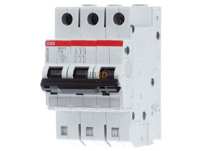 Frontansicht ABB S403E-C16 Leitungsschutzschalter 16A C 3p 