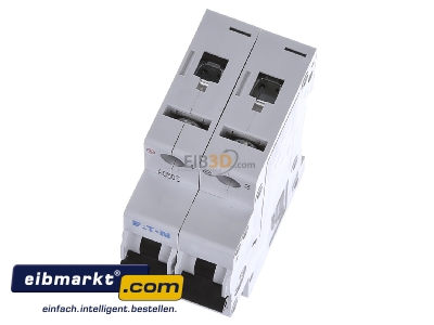Ansicht oben vorne Eaton (Moeller) FAZ-C10/2-DC Leitungsschutzschalter C 10A DC, 2p 