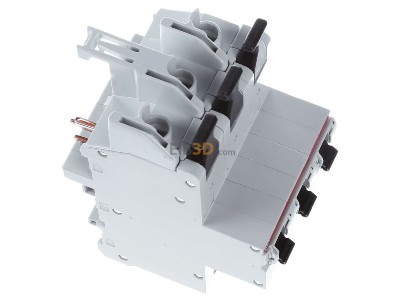 Ansicht oben links ABB S751/3-E35 Hauptsicherungsautomat m.Schienenadapter 