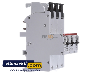 Ansicht links ABB Stotz S&J S751/3-E40 Hauptsicherungsautomat m.Schienenadapter 
