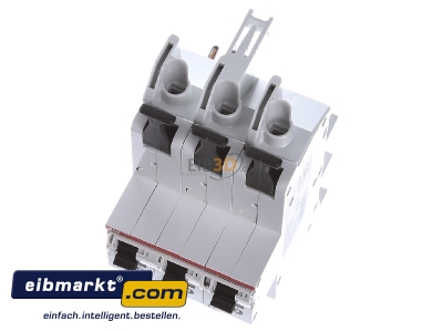 Ansicht oben vorne ABB Stotz S&J S751/3-E40 Hauptsicherungsautomat m.Schienenadapter 